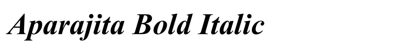 Aparajita Bold Italic